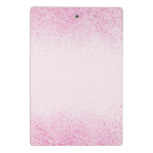 シマリーピンクグリッターダスト ミニクリップボード (裏面)