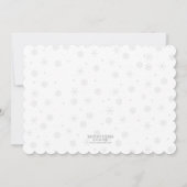 シマリーブルークリスマスディナーパーティの招待状 招待状 (裏面)