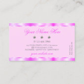 シマリーライトピンクダイヤきらめくズグラマラス 名刺 (裏面)