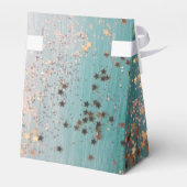 シマリー金ゴールドスターズオンティール（緑がかった色） フェイバーボックス (裏面サイド)