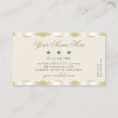 シマリー金ゴールドスパークルダイアモンズラグジュアリーラグジュアリーラグジュアリーラグジュアリーグラ 名刺 (裏面)