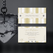 シマリー金ゴールドスパークルダイヤモンドイニシャルラグジュアリー 名刺