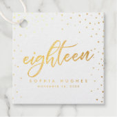 シマリー金ゴールドフォイル18番目の星の輝き フェイバータグ (正面)