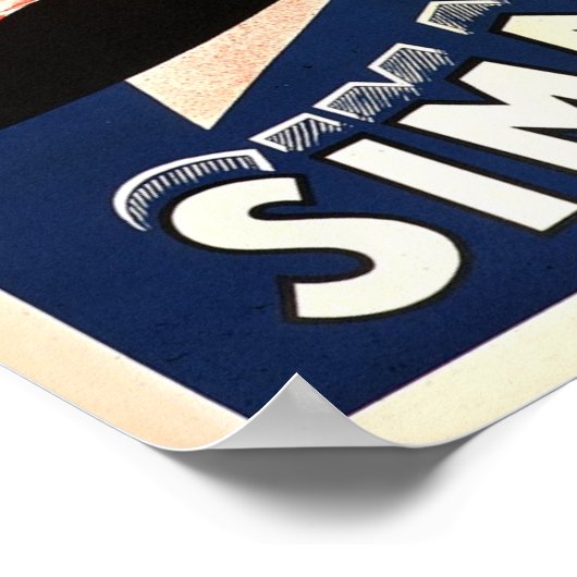 シマードルサイドカーフランスのヴィンテージ広告ズ ポスター (角)