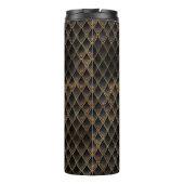 シマーリングブラック&金ゴールドグリッタードラはかりで測ゴン タンブラー (裏面)