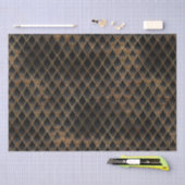 シマーリングブラック&金ゴールドグリッタードラはかりで測ゴン 薄葉紙 (クラフト)