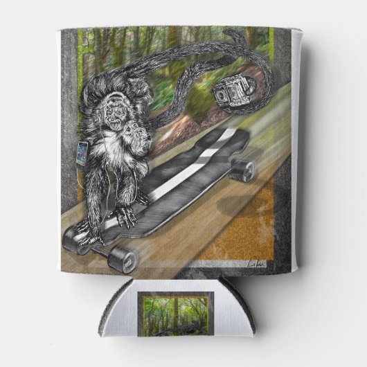 シミアンスケートセルフィー 缶クーラー (正面)