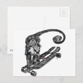 シミアンセルフィー ポストカード (正面/裏面)