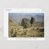 シミエンマウンテンズエチオピア ポストカード (正面/裏面)