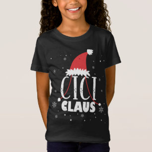 シミクロースサンタ帽子かわいい祖母シチクリスマスF Tシャツ