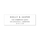 シミニマルッエレガントクタイポグラフィ差出人住所 セルフインキングスタンプ (デザイン)