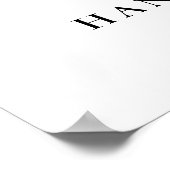 シミニマルッモダンクタイポグラフィクラシック結婚ズ ポスター (角)