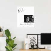 シミニマルッモダンクタイポグラフィクラシック結婚ズ ポスター (ホームオフィス)