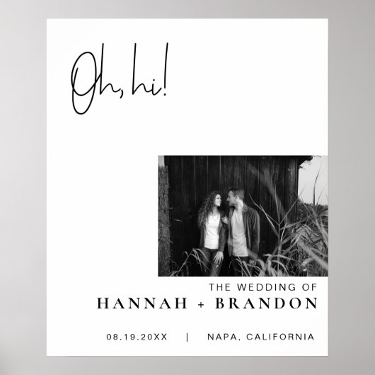 シミニマルッモダンクタイポグラフィクラシック結婚ズ ポスター (正面)