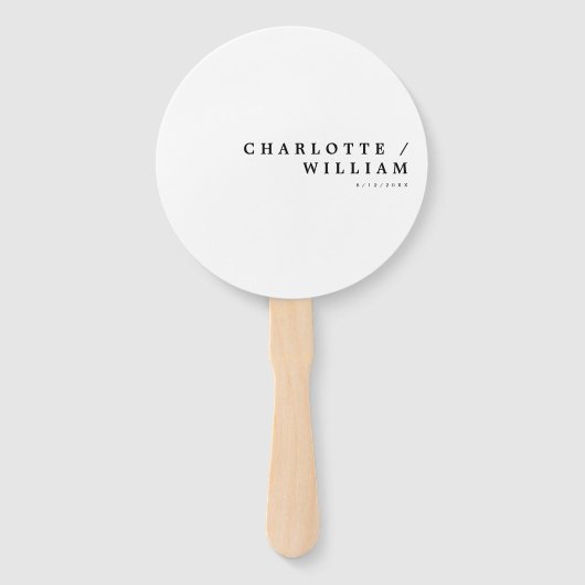 シミニマルッモダンクタイポグラフィ結婚ズ ハンドファン (正面)