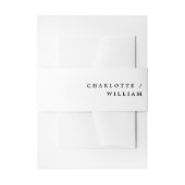 シミニマルッモダンクタイポグラフィ結婚ズ 招待状ベリーバンド (正面例)