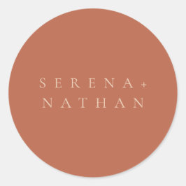 シミニマルッモダンク赤面&ラストサンセット結婚ズ ラウンドシール