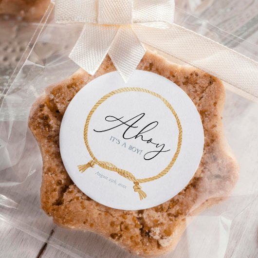 シミニマルー航海のノットアホイ少年だ ラウンドシール