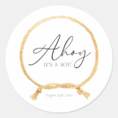 シミニマルー航海のノットアホイ少年だ ラウンドシール (正面)