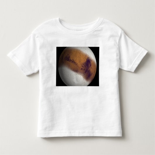 シミュレーションビューの火星 トドラーTシャツ (正面)