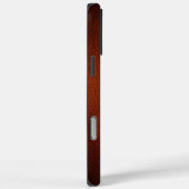 シミュレーション天然暗赤色ブラウンレザーiPhone Case-Mate iPhoneケース (裏面 / 右)
