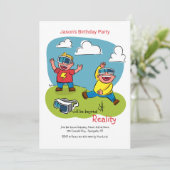 シミュレーション メガネの招待状 招待状 (スタンド正面)