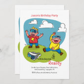 シミュレーション メガネの招待状 招待状 (正面/裏面)