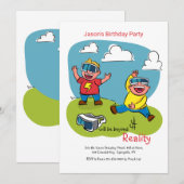 シミュレーション メガネ 招待状 (正面/裏面)