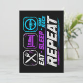 シミュレーション レース好きのための Eat sleep sim race repeat 招待状 (スタンド正面)
