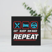 シミュレーション レース好きのための Eat sleep sim race repeat 招待状 (スタンド正面)
