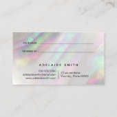 シミュレートされたシェル参照カード 名刺 (裏面)