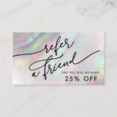 シミュレートされたシェル参照カード 名刺 (正面)