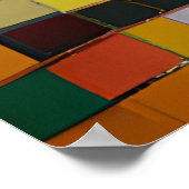 シミュレートされたタイガーモザイクポスター ポスター (角)