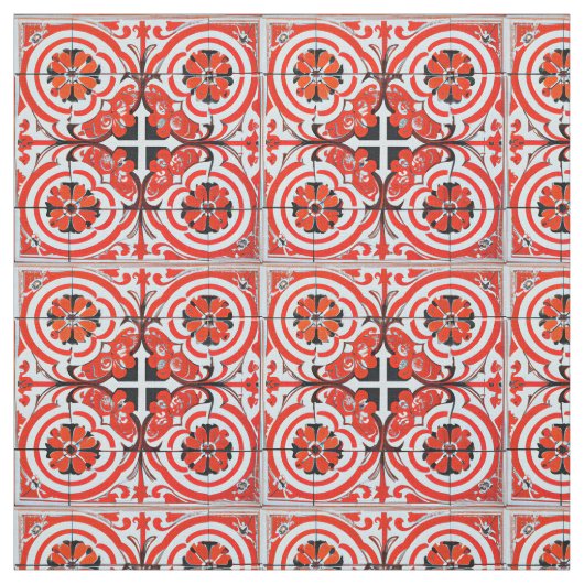 シミュレートされたモザイクタイルの繰り返し簡単の切り取りと一致 ファブリック (見本)