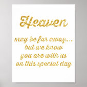 シミュレートされた金ゴールドフォイルを備えたメモリテーブル引用文ポスター ポスター (正面)