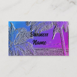 シミュレートエンボスビーチシーン名刺 名刺