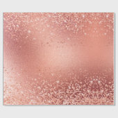 シミュレートバラ金箔およびグリッターテクスチャ ラッピングペーパー (フラット)