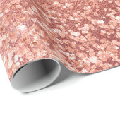 シミュレートバラ金箔およびグリッターテクスチャ ラッピングペーパー (ロールコーナー)