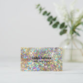 シミュレート金ゴールドグリッター名刺 名刺 (スタンド正面)