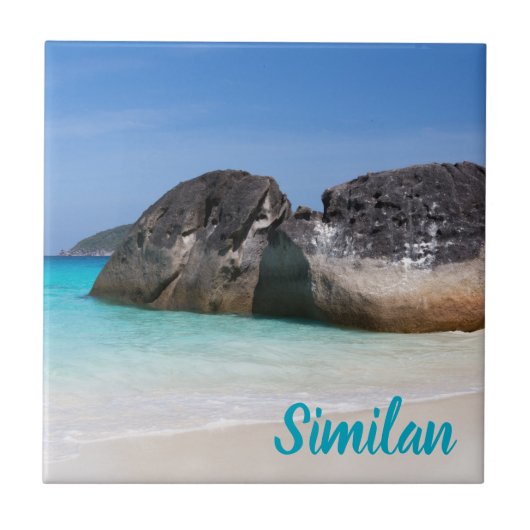 シミランビーチアンダマンシープーケットタイランドギフト タイル (正面)