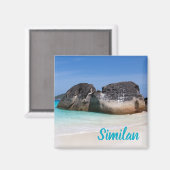 シミランビーチアンダマンシープーケットタイランドギフト マグネット (正面/裏面)