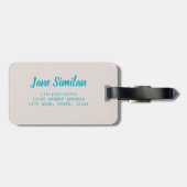 シミランビーチアンダマンシープーケットタイランドギフト ラゲッジタグ (裏面横)