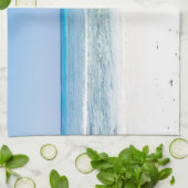 シミランホワイトビーチとターコイズブルー海 キッチンタオル (折り畳み)