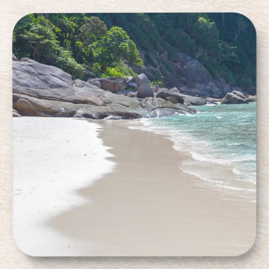 シミランホワイトビーチとターコイズブルー海 コースター (正面)