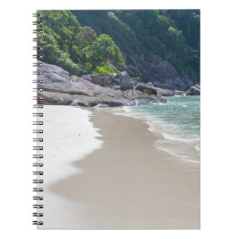 シミラン島の白い砂浜とターコイズブルーの海 ノートブック