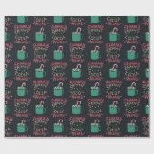 シミーシミーココアクリスマスパターン ラッピングペーパー (フラット)