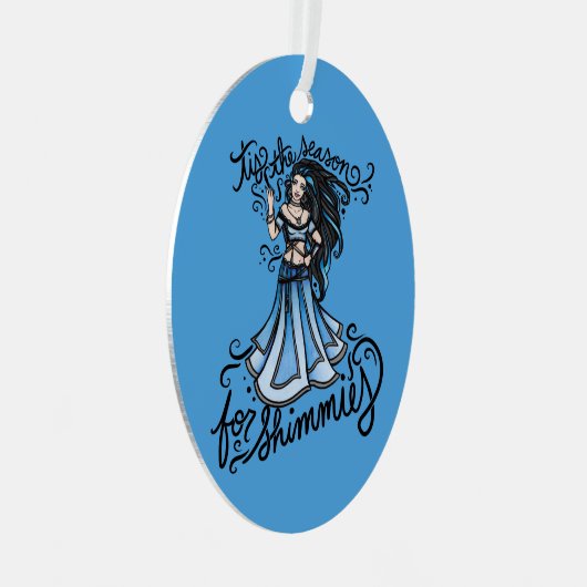 シミースカードの季節 メタルオーナメント (正面右)