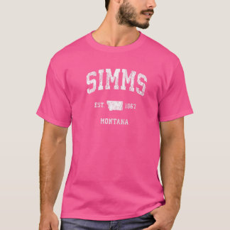 シムズモンタナマウントヴィンテージアスレティックスポーツ Tシャツ
