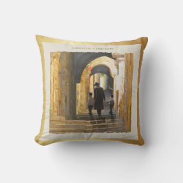 シムタエルサレムオールドシティイスラエル油絵画芸術 クッション