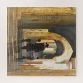 シムタエルサレムオールドシティイスラエル油絵画芸術 ジグソーパズル (横)